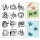 GLOBLELAND Music Note Clear Stamps Melody Sheet Music Staff Silicone Clear Stamp Seals for Cards Making DIY Scrapbooking Photo Journal Album Decoration DIY-WH0167-56-982-1