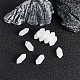 Olycraft 12 pièces pendentifs pointus à double borne en verre pendentifs en verre de balle hexagonale de 9x20mm perles de balle en verre trou de 1.5mm breloque de balle à facettes en verre pour bricolage artisanat collier fabrication de bijoux G-OC0004-13-4