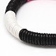 Bracelets en corde cirée de style décontracté unisexe X-BJEW-L304-01-2
