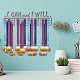 CREATCABIN I Can and I Will Medal Holder Sport Display Hanger Rack Awards Metal Lanyard Holder Sturdy Wall Mounted Athletes Players Gymnastics Over 60 Medals Olympic ODIS-WH0023-024-7