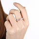 Donne design perfetto anelli in acciaio al titanio RJEW-BB15720-6RG-7