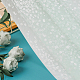 Tissu de tulle de maille de polyester de fleur DIY-WH0410-85-6