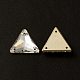 Forma de triángulo coser en rhinestone GLAA-A024-06A-001TR-3