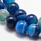 Chapelets de perles en agate rayée naturelle/agate à bandes X-G-K166-13-8mm-06-3