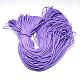 ポリエステル&スパンデックスコードロープ  16プライ  紫色のメディア  2mm  約109.36ヤード（100m）/バンドル RCP-R007-352-1