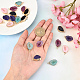 SUNNYCLUE 1 Box 5 Colors 20Pcs Resin Druzy Pendants Druzy Geode Resin Charms with Edge Light Gold Plated Iron Loops Jewelry Findings for Beginners Women DIY Earring Necklace Jewelry Making RESI-SC0001-85-3