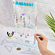 SUPERFINDINGS 1 Set Acrylic Hanger Earrings Display Stand 2 Tiers with 16Pcs Coat Hangers Colorful Cute Jewelry Stand Organizer Ear Studs Display Rack for Retail Show Personal Exhibition EDIS-WH0029-31-3