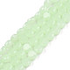 Fili di perle di vetro di giada imitazione trasparente GLAA-N052-05B-B04-1