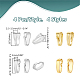 Pandahall elite 16 pz 4 colori 925 ganci a scatto in argento sterling STER-PH0001-39-2