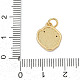 Латунные микро проложить кубического циркония подвески KK-U068-07G-01-3