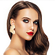 ANATTASOUL 4 Pairs 4 Style Alloy Stud Earrings EJEW-AN0003-87-5