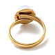 K9 стеклянное плоское круглое кольцо на палец RJEW-G253-02A-G-4