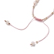 Verstellbare geflochtene Perlenarmbänder aus Nylonfaden BJEW-JB05504-02-3