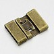 Tibetan Style Alloy Snap Lock Clasps TIBEB-A101306-AB-LF-3
