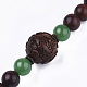 Feng Shui 4-Loop Wrap Style Buddhist Jewelry BJEW-T009-01-4