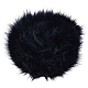 人工ウール生地  クラフトお祝いの衣服の装飾用  長方形  ブラック  70mm  1.8 m /ロール AJEW-WH0326-16D-1