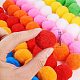 PandaHall Elite About 120 Pcs 35mm Wool Pompoms Multicolor Fuzzy Pom Poms Balls for DIY Doll Arts and Crafts Decorations PH-AJEW-WH0041-01-2