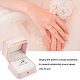 GORGECRAFT Gorgeous Ring Box with Golden Border Square Leather Ring Gift Boxes with Velvet Inside for Engagement Proposal Wedding Rings Organiser Jewelry Storage Case CON-GF0002-10B-5