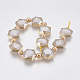 Electroplate Glass Beads Strands EGLA-P043-B04-2