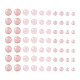 Perline di quarzo rosa con pietre preziose rotonde naturali pandahall G-TA0001-09-2