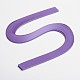 クイリングペーパーストリップ  紫色のメディア  530x5mm  約120ストリップ /袋 DIY-J001-5mm-B06-2
