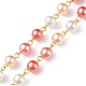 Chaîne de perles de verre faite à la main AJEW-JB01134-04-3