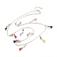Cotton Tassel Pendant Necklaces NJEW-JN02334-1