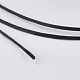 フラット弾性クリスタルストリング  弾性ビーズ糸  ストレッチブレスレット作り用  ブラック  0.4mm  約16.4ヤード（15m）/ロール EW-G010-A04-3