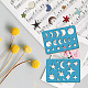 GORGECRAFT 2 Styles Star Earrings Making Template Moon Phase Jewelry Shape Templates Diamond Stencils Round Acrylic Cutting Stencil for Leather Bracelets Earrings Jewelry Making DIY Crafts 3.5 x 5.1