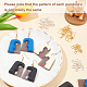 Olycraft kit de fabrication de boucles d'oreilles pendantes avec breloque imprimée en 3d pour fille et femme DIY-OC0007-64-4