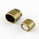 Rectangle Tibetan Style Alloy Magnetic Clasps for Jewelry Making PALLOY-S008-AB-2