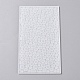 シリコンモールド  レジン型  UVレジン用  エポキシ樹脂ジュエリー作り  泡のある長方形  ホワイト  182x103x3.1mm X-DIY-WH0154-08-2