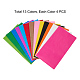 クラフト紙袋  ミックスカラー  13x8x23.5cm  13色/セット  4個/カラー  52個/セット CARB-PH0002-01-4
