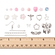 Kit per fare orecchini rosa fai da te DIY-FS0004-78-6