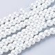 Chapelets de perles en verre nacré HY-6D-B01