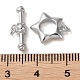 Rhodium Plated 925 Sterling Silver Toggle Clasps STER-D005-06P-3