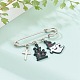 Iron Safety Brooch for Halloween JEWB-BR00048-03-4