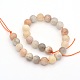 Natural Multi-Moonstone Round Beads Strands G-P088-43-12mm-2