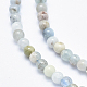 Chapelets de perles en aigue-marine naturelle G-K256-60A-3