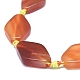 Agate à bandes naturelles / brins de perles d'agate à rayures G-L544-049A-01-2