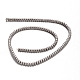Frosted Electroplated Non-magnetic Synthetic Hematite Bead Strands G-E303-E05-2