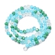 Electroplate Glass Beads Strands EGLA-D018-02F-2