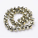Chapelets de perles en verre électroplaqué EGLA-E051-FP10mm-A01-2