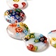 Handmade Millefiori Glass Beads Strands LK145-3