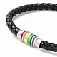 Rainbow Pride Bracelet BJEW-F425-01B-2