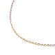 925 collares de cadena tipo cable de plata de ley para mujer NJEW-A014-06-3
