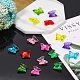 PandaHall Elite about 400pcs 8 Colors Butterfly Acrylic Beads Transparent Animal Spacers Charms Pendant for Bracelet Necklace Jewelry Making Decorations TACR-PH0001-10-6