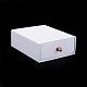 Caja de juego de joyería de cajón de papel rectangular CON-C011-02G-2