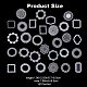 CRASPIRE 5 Sets 5 Styles PET Waterproof Hollow Lace Decorative Stickers DIY-CP0008-72-2