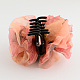 Pinzas para el cabello de tela de flores de garra de plástico PHAR-S275-10-3